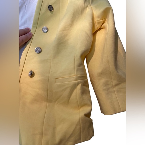Cloe Military Style Fitted Jacket, Yellow size M - Picture 5 of 7